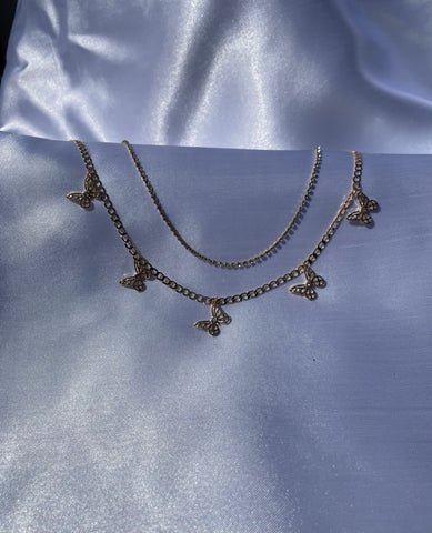 Butterfly Layered Necklace